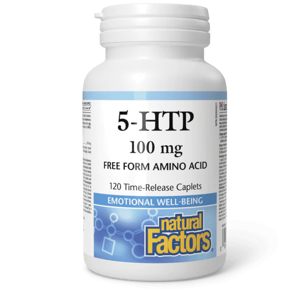 Natural Factors 5-HTP Time Release 100mg 120 Caplets