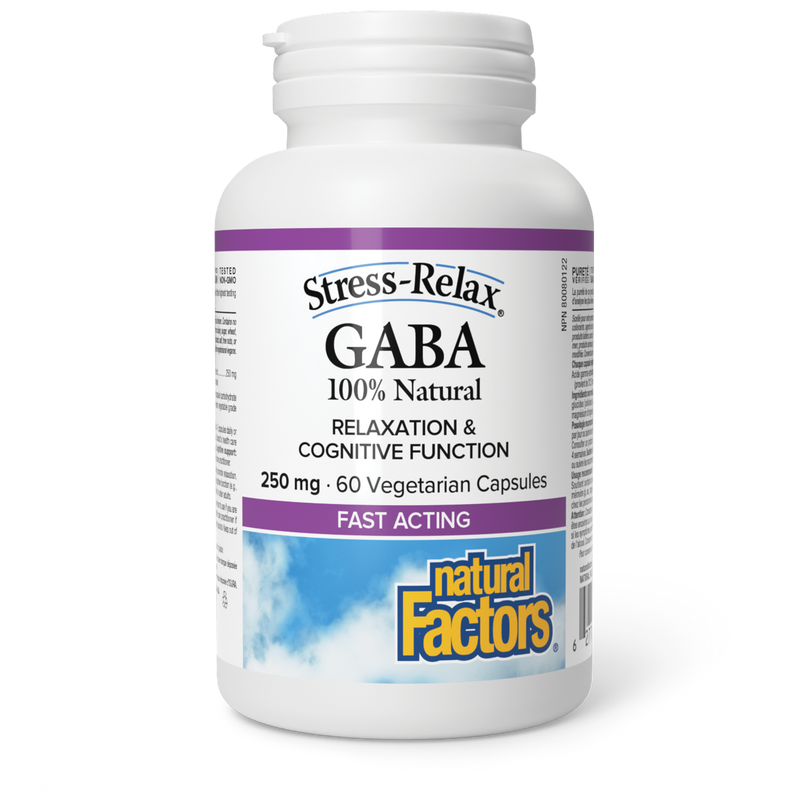 Natural Factors Stress-Relax Gaba 250mg 60 Veggie Caps