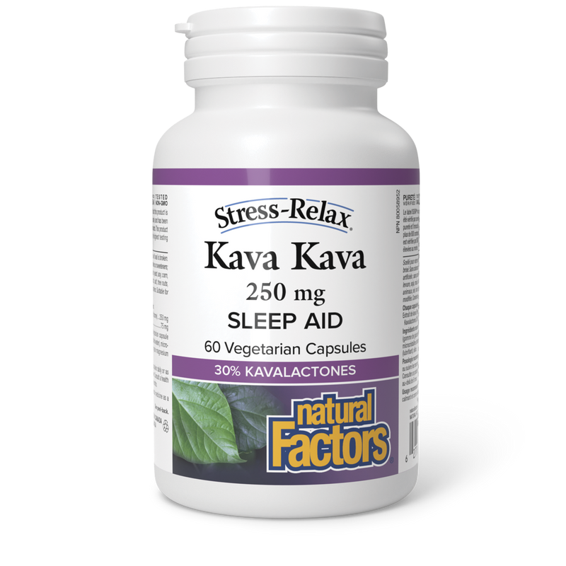 Natural Factors Kava Kava 250mg 60 Veggie Caps