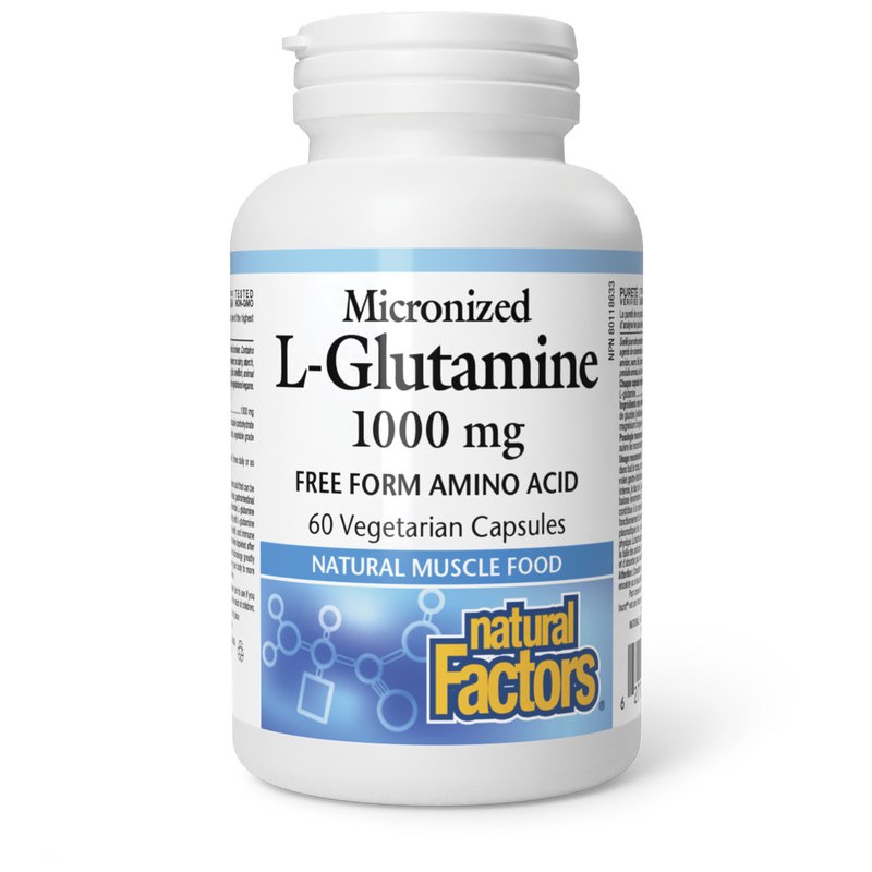 Natural Factors L-Glutamine 1000mg 60 Veggie Caps