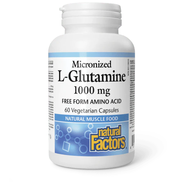 Natural Factors L-Glutamine 1000mg 60 Veggie Caps