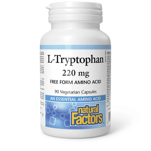 Natural Factors L-Tryptophan 220mg 90 Veggie Caps