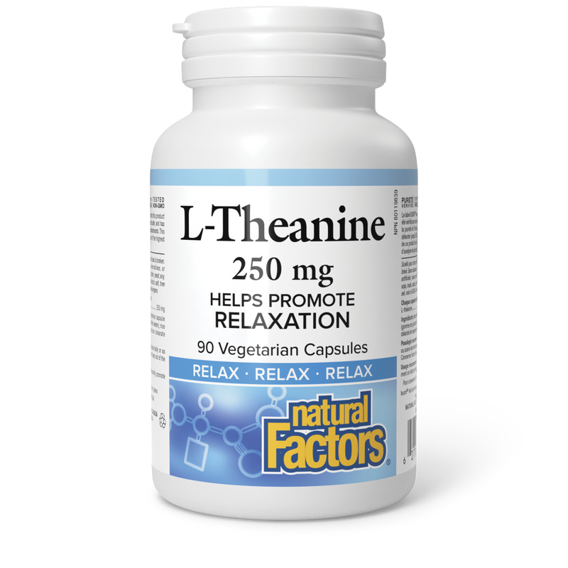 Natural Factors L-Theanine 250mg 90 Veggie Caps
