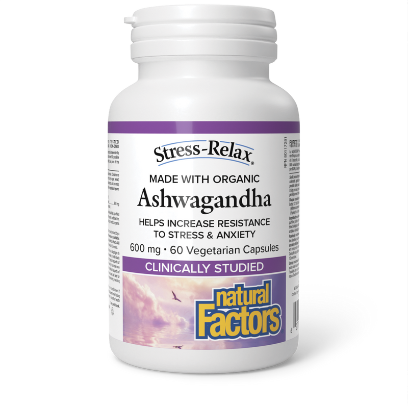 Natural Factors Ashwagandha 600mg 60 Veggie Caps
