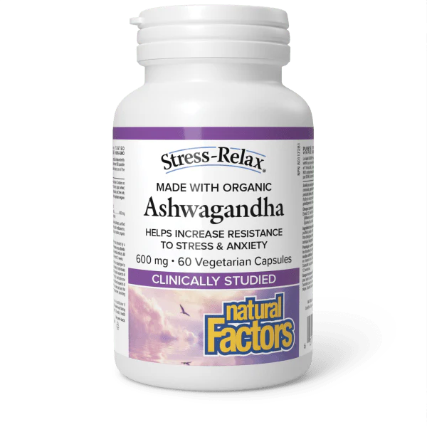 Natural Factors Ashwagandha 600mg 60 Veggie Caps