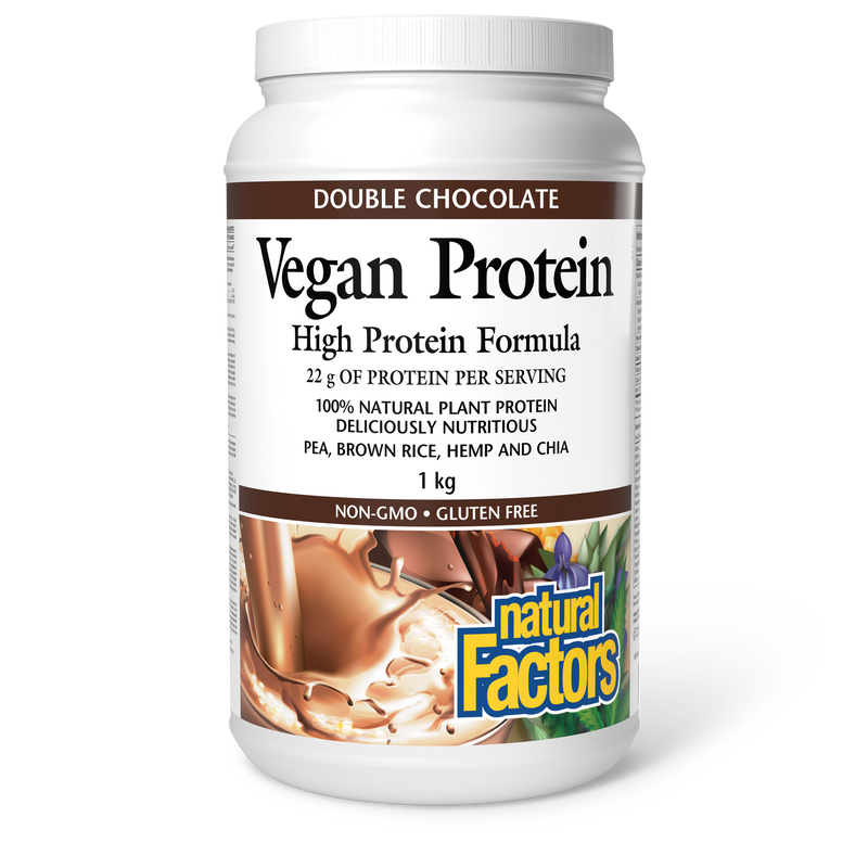 Natural Factors Vegan Protein Double Chocolate 1kg
