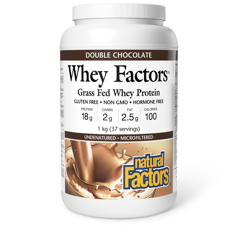 Natural Factors Whey Factors Double Chocolate 1Kg