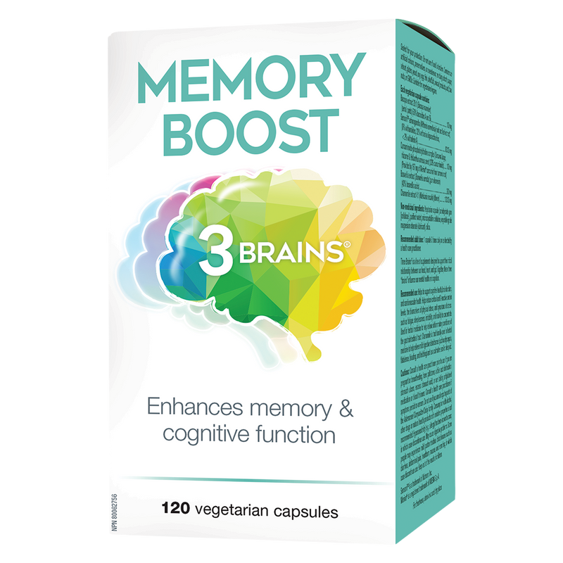 3Brains Memory Boost 120 Veggie Caps