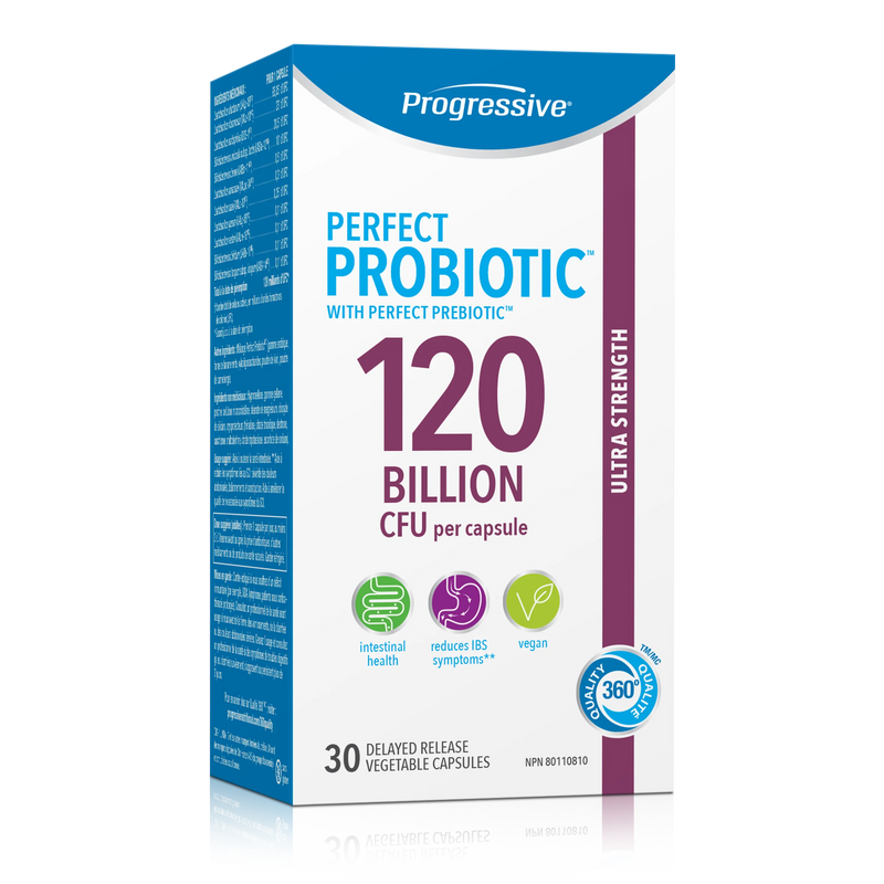 Progressive Perfect Probiotic 120 Billion 30 Veggie Caps