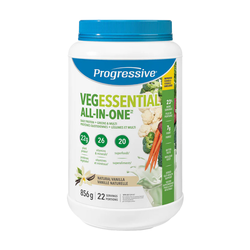 Progressive VegEssential All in One Natural Vanilla 856g