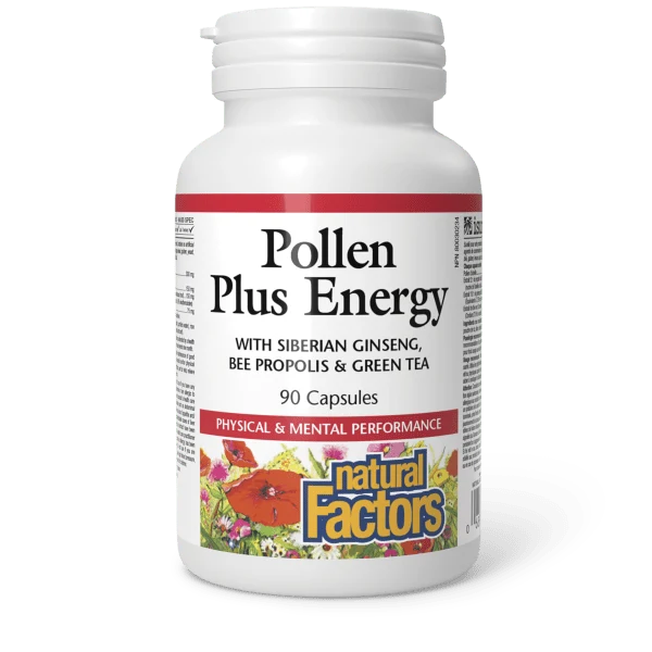 Natural Factors Pollen Plus Energy 90 Caps