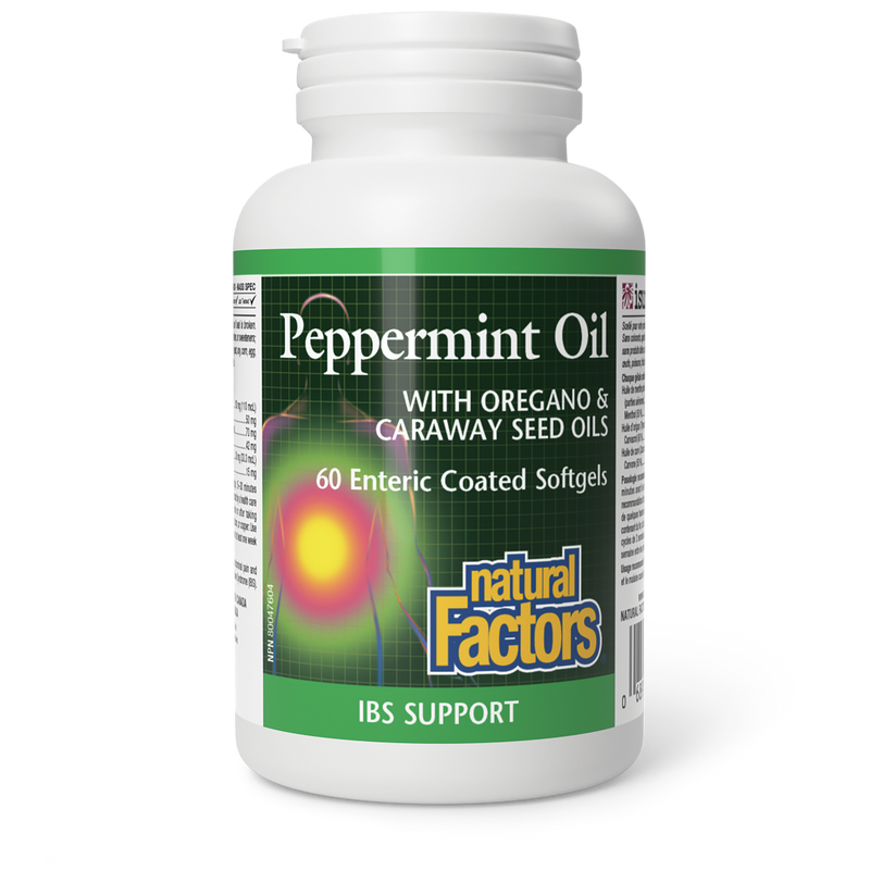Natural Factors Peppermint Oil 60 Softgels