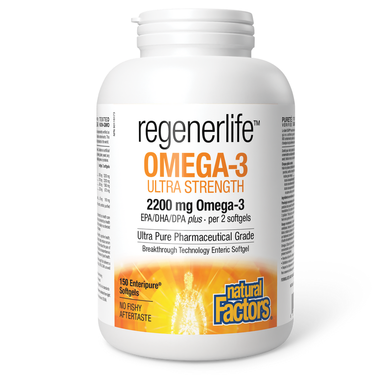 Natural Factors RegenerLife Omega-3 150 Softgels
