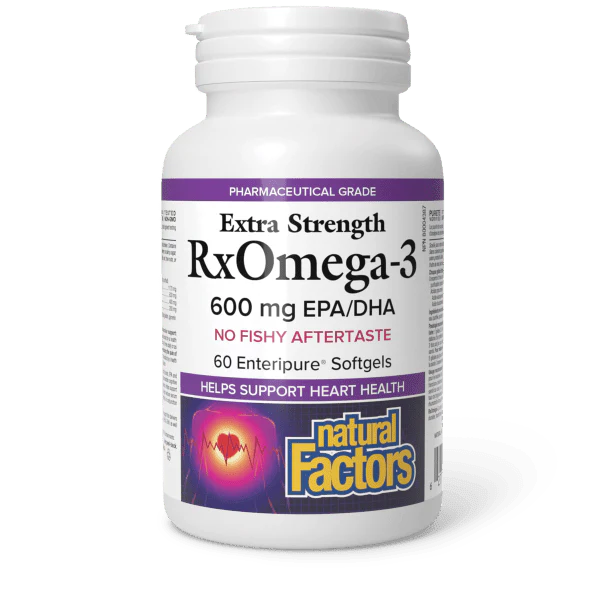 Natural Factors Rx Omega-3 Extra Strength 600mg 60 Softgels