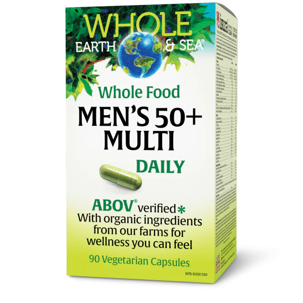 Whole Earth & Sea Men's 50+ Daily Multi 90 Vegetarian Capsules