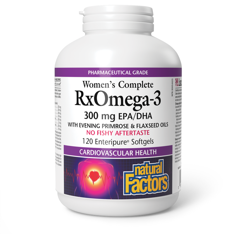 Natural Factors Women's Complete RxOmega-3 300mg 120 Softgels