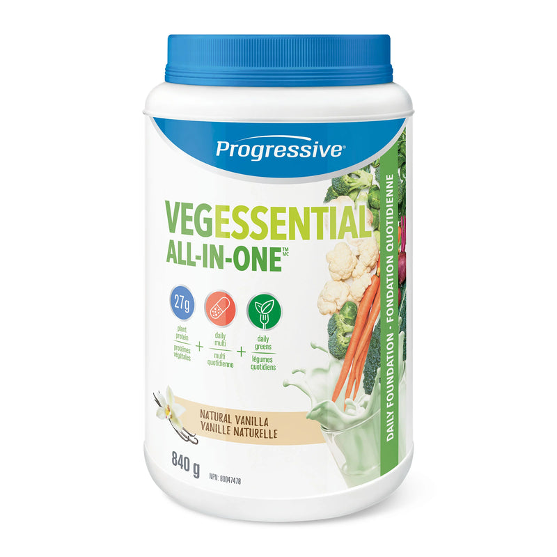 Progressive VegEssential All in One Natural Vanilla 840G