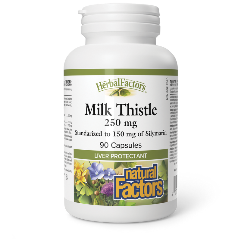 Natural Factors Milk Thistle 250mg Silymarin 90 Caps