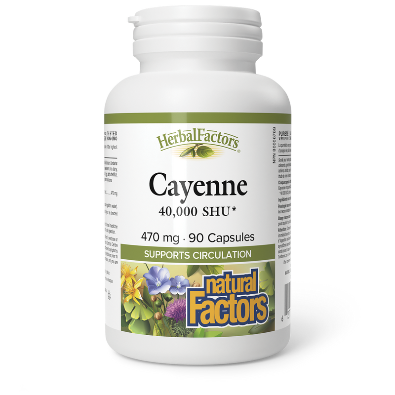 Natural Factors Cayenne 470mg 90 Caps
