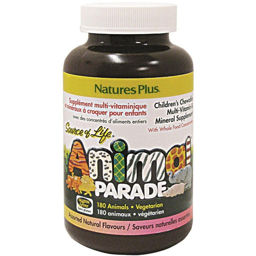 Natures Plus Animal Parade Children's Multivitamin Assorted 180 Chewables Supplements - Kids at Village Vitamin Store