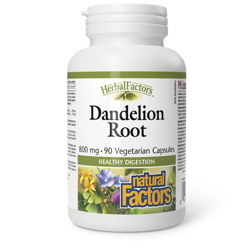 Natural Factors Dandelion Root 800mg 90 Veggie Caps