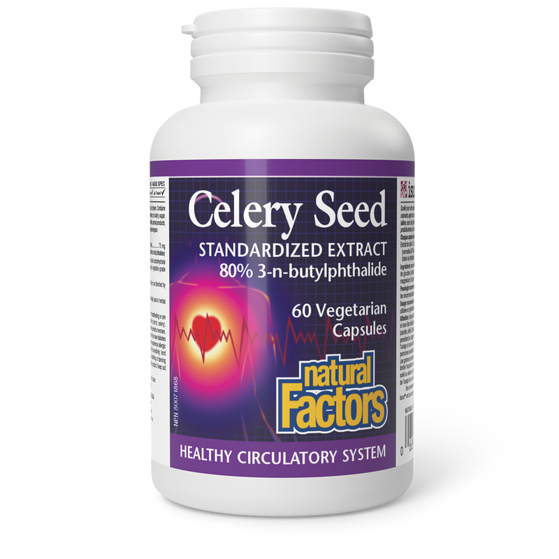 Natural Factors Celery Seed Extract 60 Veggie Caps
