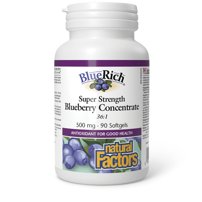 Natural Factors Bluerich 500mg 90 Softgels