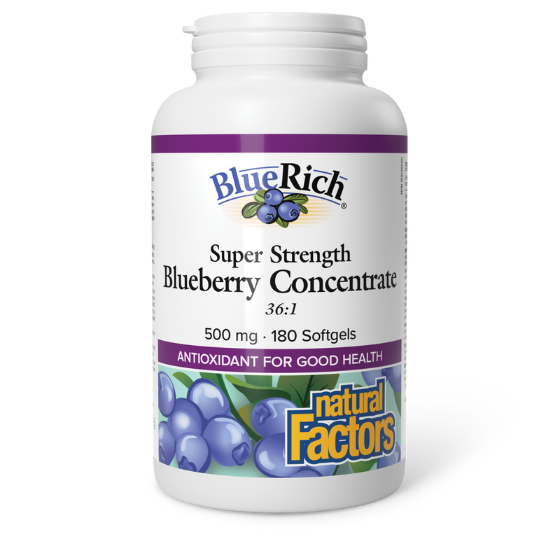 Natural Factors BlueRich 500mg 180 Softgels