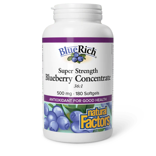 Natural Factors BlueRich 500mg 180 Softgels