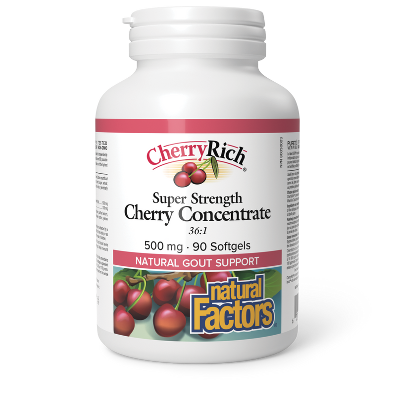 Natural Factors Cherry Concentrate 500mg 90 Softgels