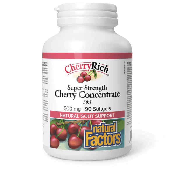 Natural Factors Cherry Concentrate 500mg 90 Softgels