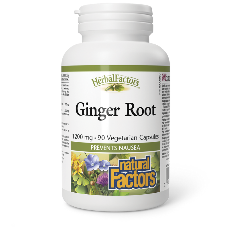 Natural Factors Ginger Root 1200mg 90 Veggie Caps