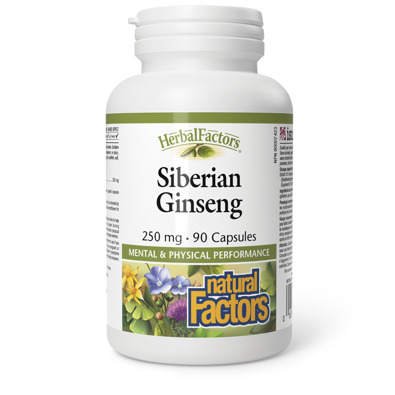 Natural Factors Siberian Ginseng 250mg 90 Caps