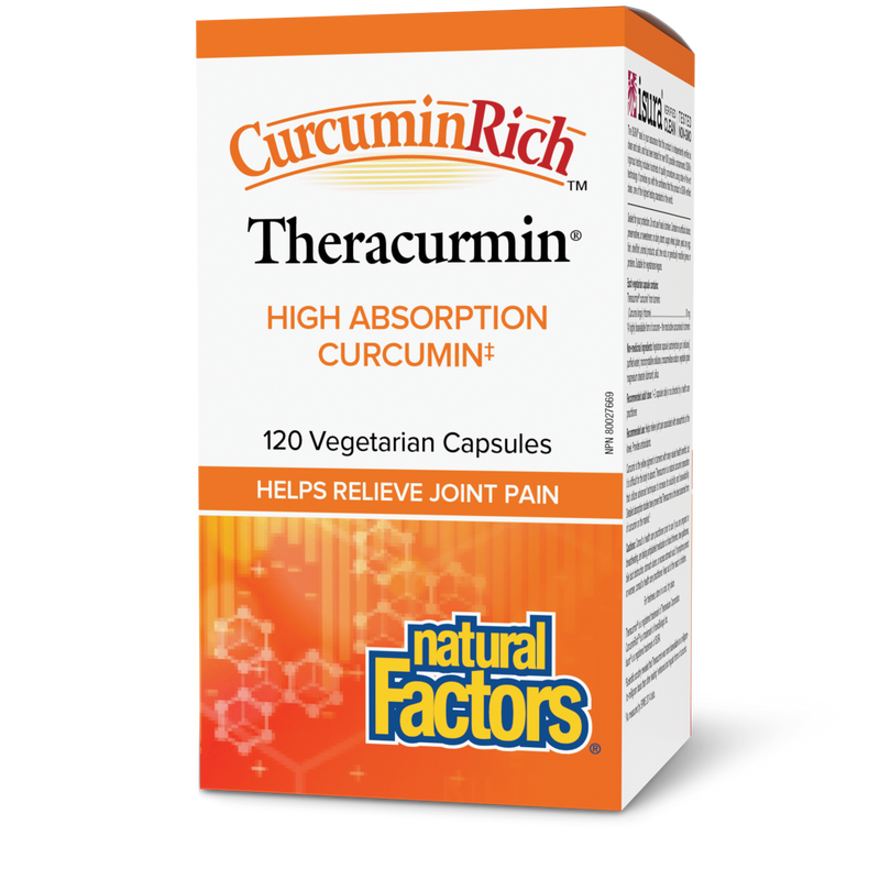 Natural Factors Theracurmin 30mg 120 Veggie Caps Regular Strength