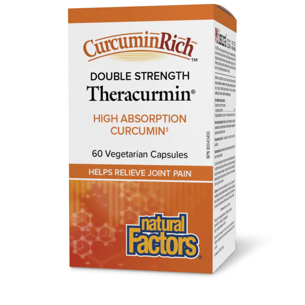 Natural Factors Curcuminrich Theracurmin 60mg 60 Veggie Caps Double Strength