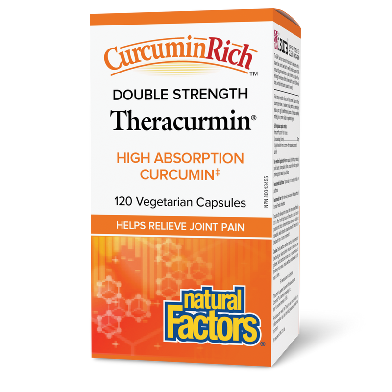 Natural Factors Theracurmin 60mg Double Strength 120 Veggie Caps