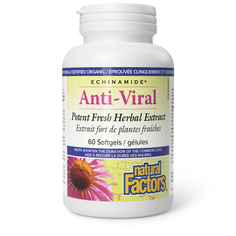 Natural Factors Echinamide Anti-Viral Potent Fresh Herbal Extract 60 Softgels