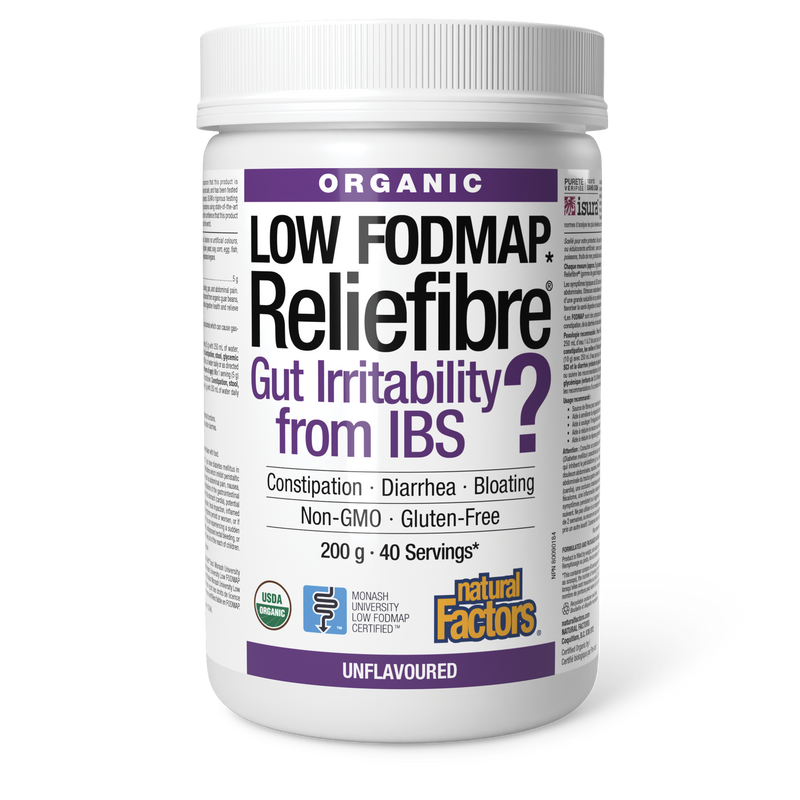 Natural Factors Organic Reliefibre Unflavoured 200g