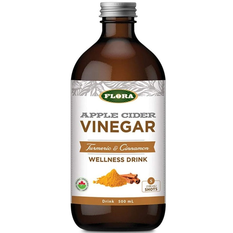 Flora Apple Cider Vinegar Turmeric Cinnamon 500mL Supplements at Village Vitamin Store