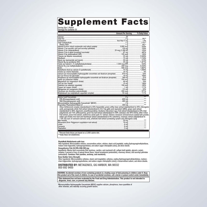 Metagenics Wellness Essentials for Women 30 Packets