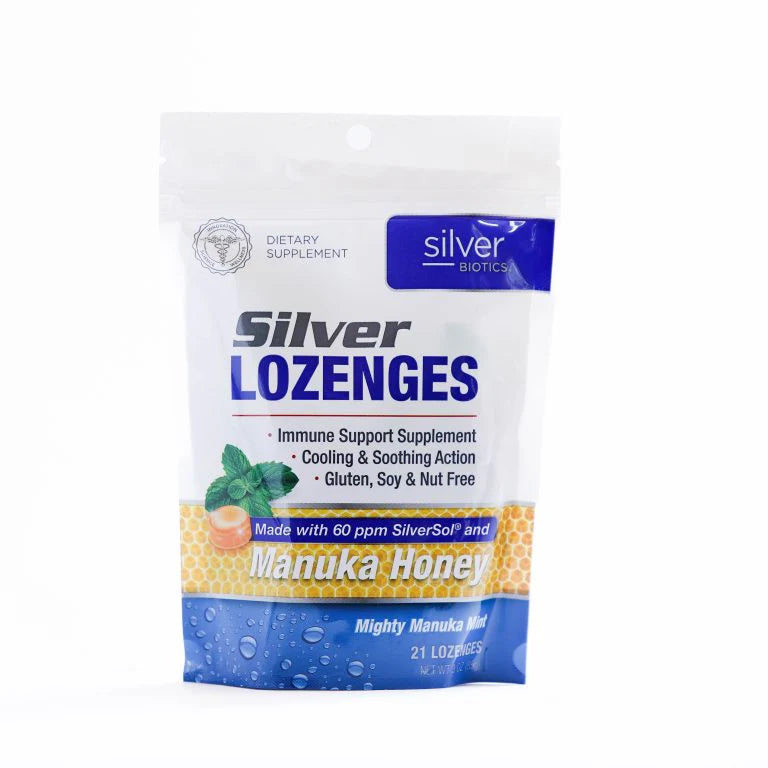 Silver Lozenges Honey Lozenges with Nano-SilverSol 21 count
