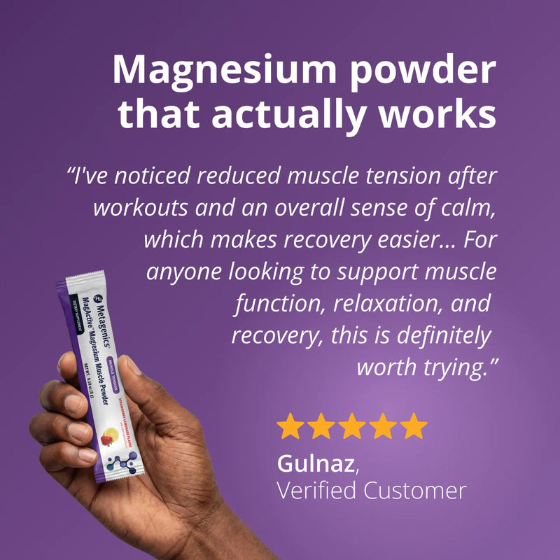 Metagenics MagActive Magnesium Muscle Powder Strawberry Lemonade Flavour 30 Sachets