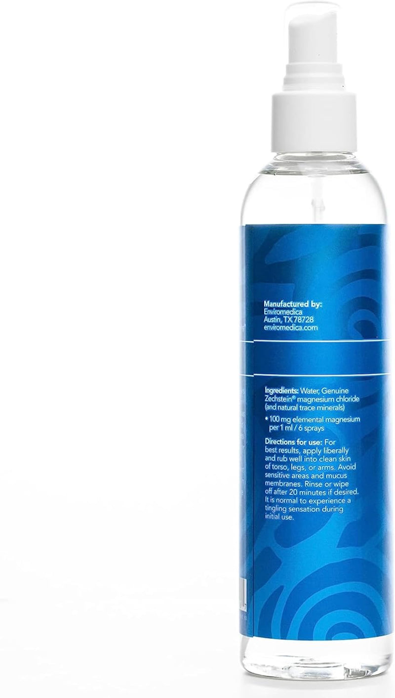 Ancient Minerals Magnesium Oil Spray Bottle - Topical Magnesium for Skin Application 237 mL