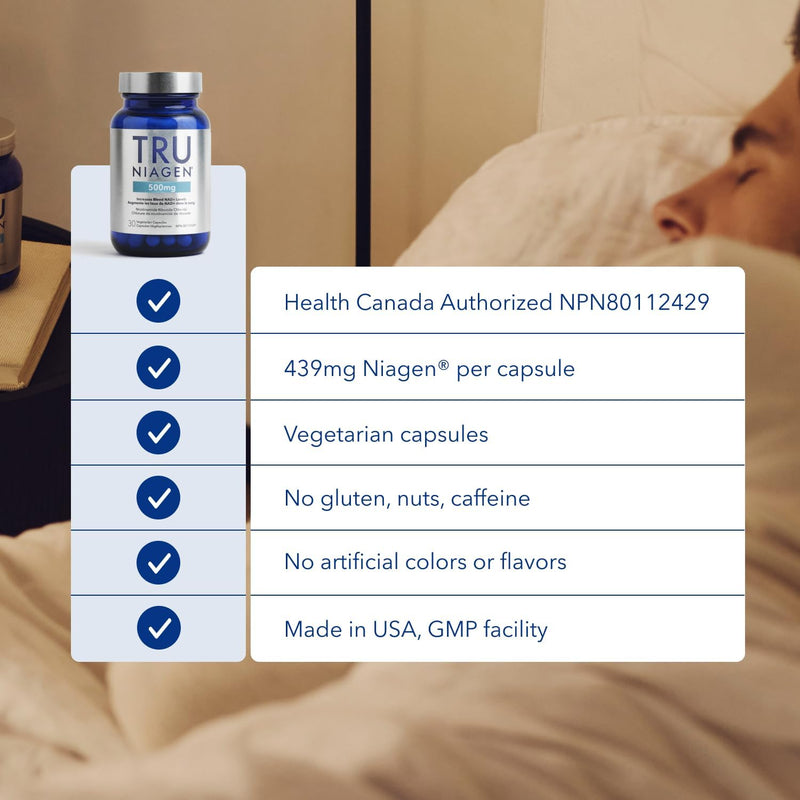 Tru Niagen 500mg 30 Veggie Caps
