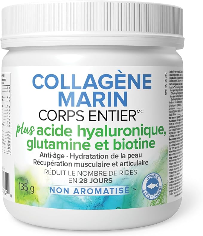 Total Body Collagen Marine Collagen with Hyaluronic acid, Glutamine & Biotin Unflavoured 135g