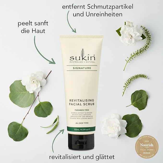 Signature Revitalising Facial Scrub by Sukin for Women - 125 mL