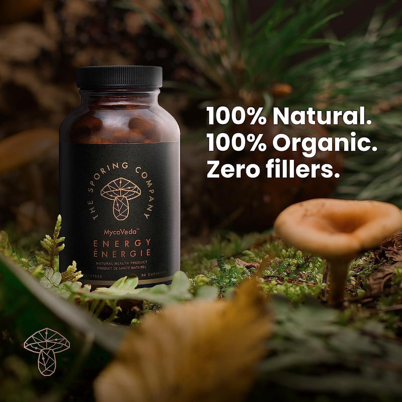 The Sporing Company Mycoveda™ Energy 60 Capsules