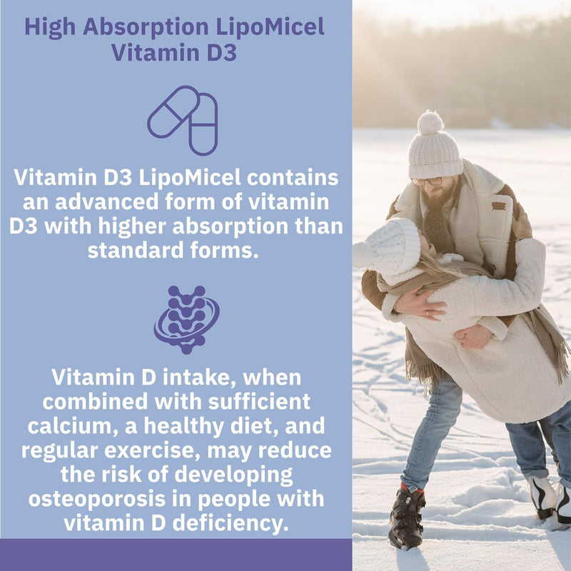 Natural Factors Vitamin D3 LipoMicel 2000 IU 180 softgels