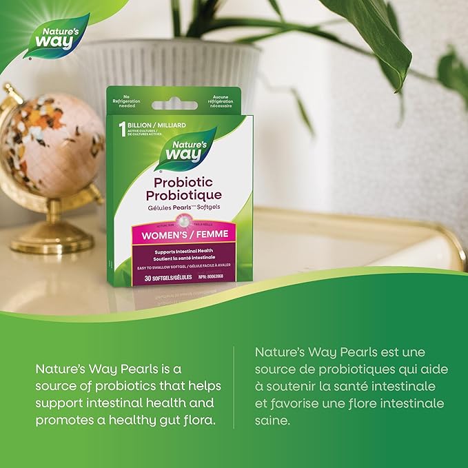 Nature's Way Pearls™ Women's Probiotic | 1 Billion Active Cultures 30 Softgels