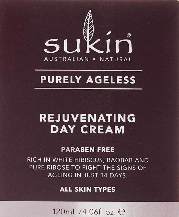 Sukin Rejuvenating Day Cream - Purely Ageless For All Skin Types - 120 mL